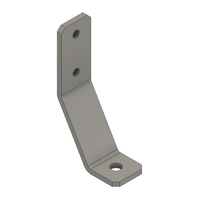 34-150-1 MODULAR SOLUTIONS SUPPORT ANGLE<br>ANGLE BRKT FLOOR FASTENING 150MM